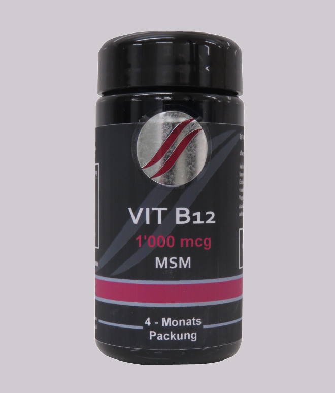 Vit B12 + MSM / 60 Kapseln 